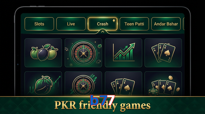 Game list for B77 games section