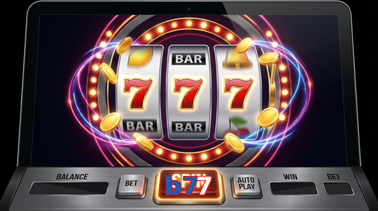 Main screen of B77 slots page for PK players