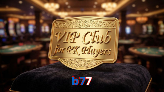 Main screen of B77 vip page for PK players
